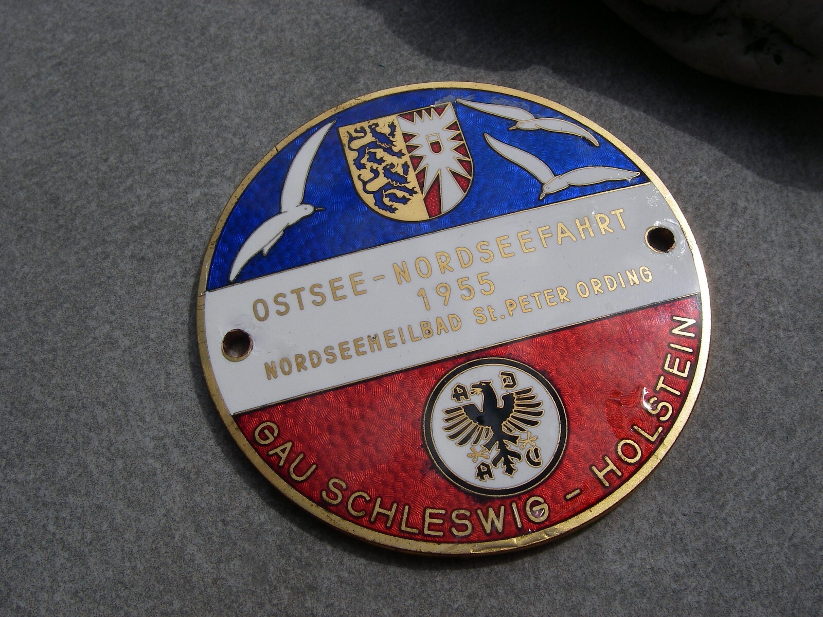 ancien insigne voiture émaillé allemand ADAC WINTERRALLYE HESSE 1954 - Automobile Club | eBay