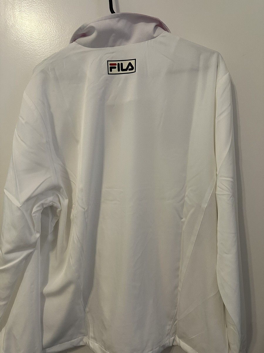 FILA JACKET (BNP PARIBAS OPEN 非売品) NEW FILA BNP PARIBAS OPEN VOLUNTEER JACKET WHITE PM41E949