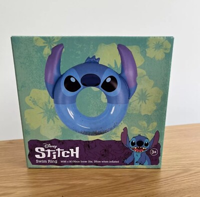 Disney Stitch Swim Ring W95 x H100cm Inner Dia 35cm When - Main Image