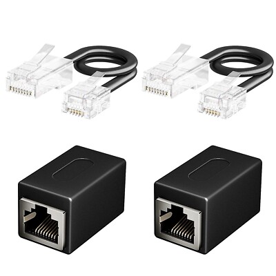 Phone Jack To Ethernet Adapter Rj11 To Rj45 Adapter Rj45 Female To Rj11 Male For
