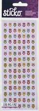 NEW Sticko Tiny OWLS Theme Stickers 105 pieces 00073 Fast FREE Shipping 
