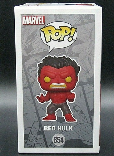 Funko Pop Marvel Red Hulk #854 Hot Topic exclusivo con protector - Imagen 4 de 7