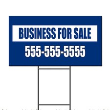 Business For Sale Custom Phone Corrugated Plastic Yard Sign /FREE Stakes