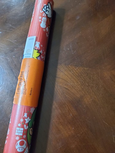 Super Mario Bros Hallmark 20 sq ft Christmas Gift Wrapping Paper - 2 Rolls - Picture 4 of 8