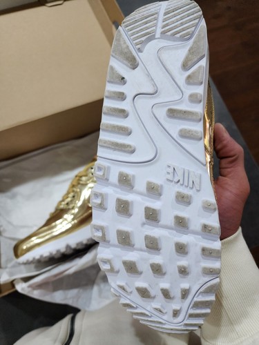 Nike Air Max 90 oro metallizzato Eu38 Us W 7 - Foto 5 di 5