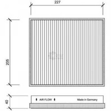 Filter Innenraumfilter Aktivkohlefilter für Mercedes-Benz M-Klasse W163