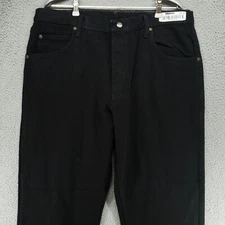 RED KAP Mens Work Jeans 38x30 Black Denim 1923