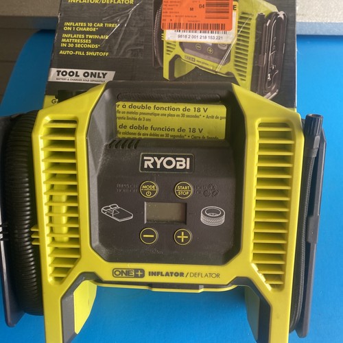 Ryobi P747 One+ 18V Dual Function Inflator/Deflator Doesn’t Pump For