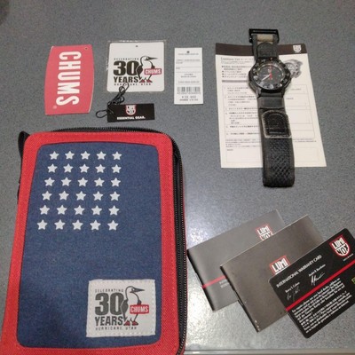 Luminox Chums Black Dial Watch with Box & Papers - Used, No Rubber 