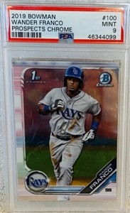 Wander Franco 2019 Bowman #BCP-100 Chrome Prospects (1st