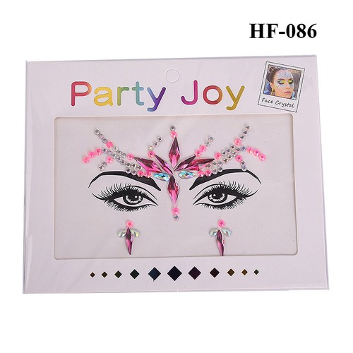 Face Gems Adhesive Glitter Jewel Tattoo Sticker Festival Rave Party Body Make Up - Picture 9 of 64