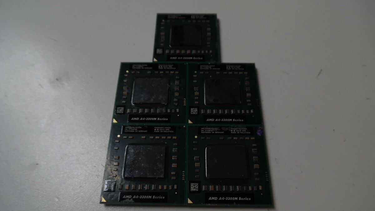 Lot of 5 AMD A4-3300M@1.9GHz CPU for Socket FS1