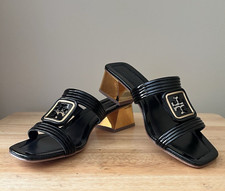 Tory Burch Georgia Bombe Mule Sandal - Perfect Black - Dust Bag And Box Included