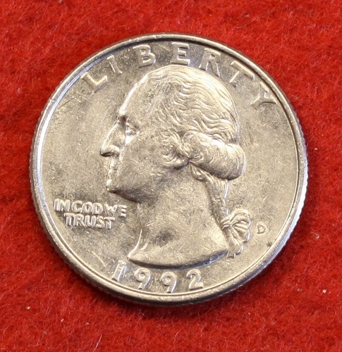 1992-D Washington Quarters 40 Coin roll Circulated - Picture 6 of 7