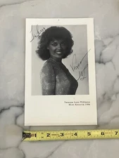 Rare Autographed Vanessa Williams Miss America Photograph 1984