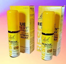 2 Pack,  (20 ml EACH) Bach RESCUE REMEDY SPRAY,  New in BOX,  EXP. 01/2028