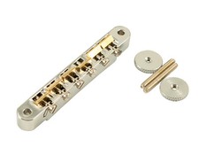 Kluson USA Made ABR-1 Tune-o-Matic Chrome Wired Raw Brass Saddles KABRWRB-C