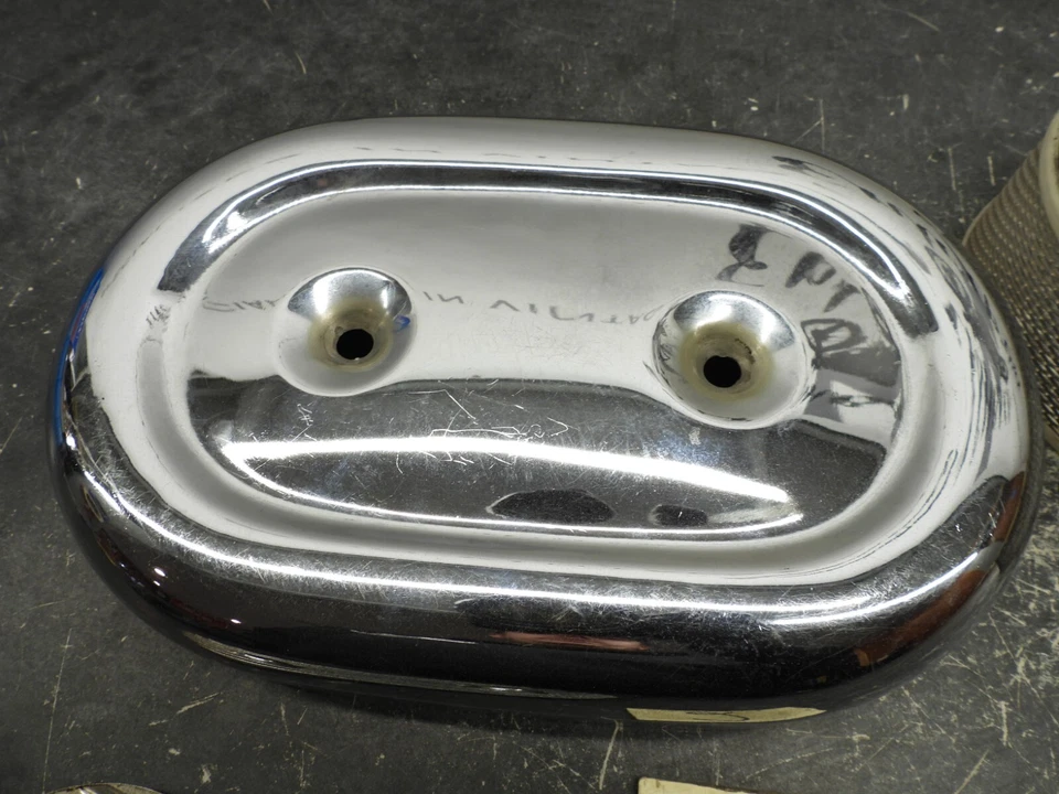 Harley Sportster Super Glide 1971-72 FLH cubierta filtro de aire #2 2809 Foto 4 de 4