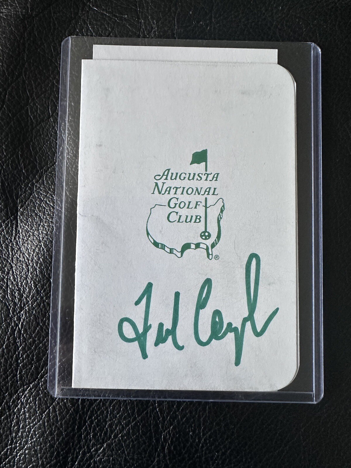 Fred Couples Autographed Signed Masters Augusta National Scorecard #2 JSA COA AT09189 