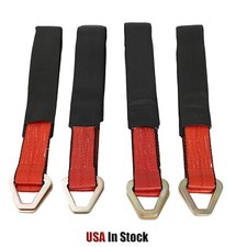 4 Hd 36 Axle Straps Race Car Hauler Tow Truck Wrecker Wheel Tie Down Strap Rd