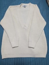 Vintage White Partners Mervyn's Bulky Knit Sweater