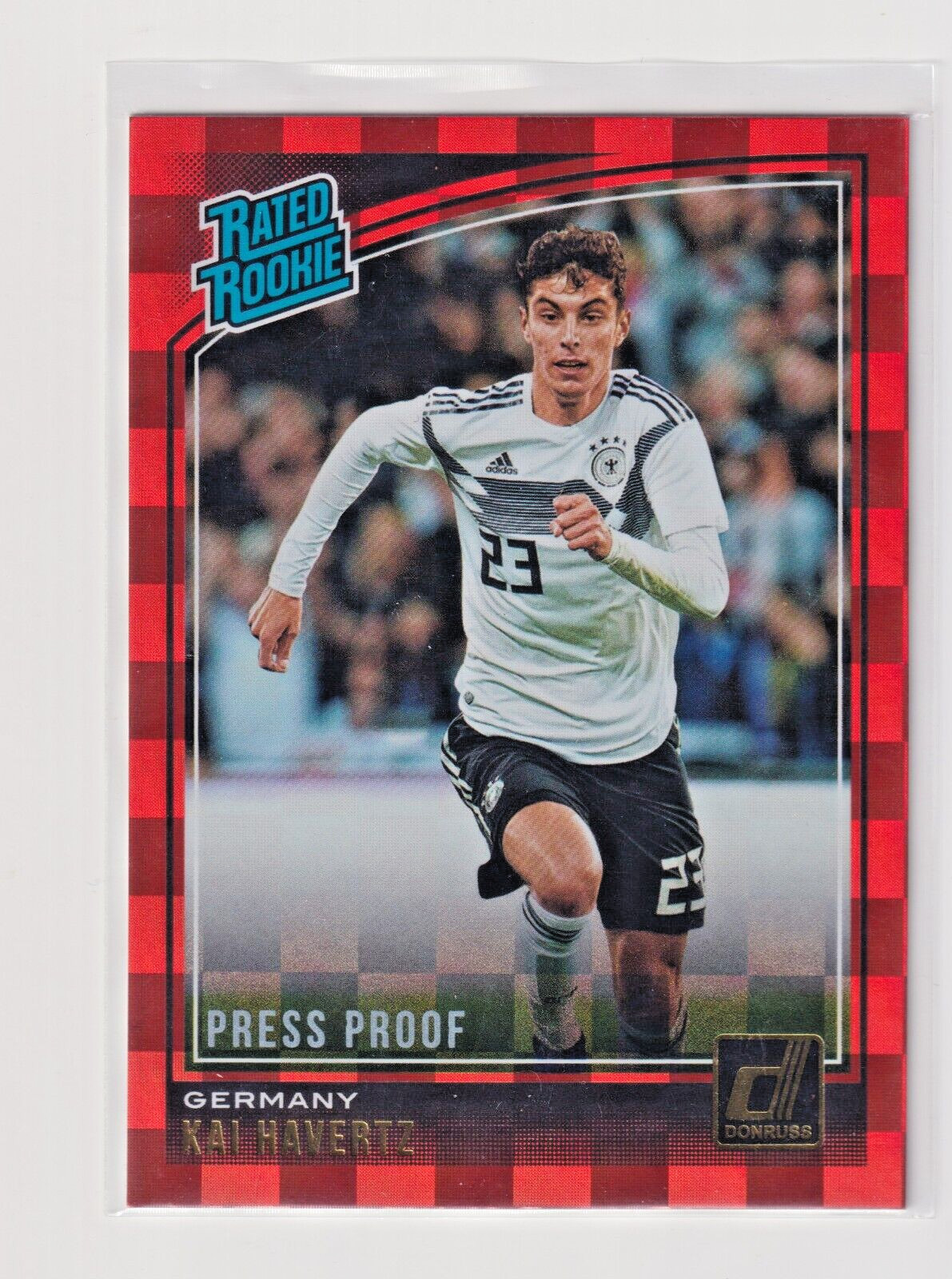 2018-19 Panini Donruss Rated Rookie Press Proof Red Kai Havertz #191 Rookie RC