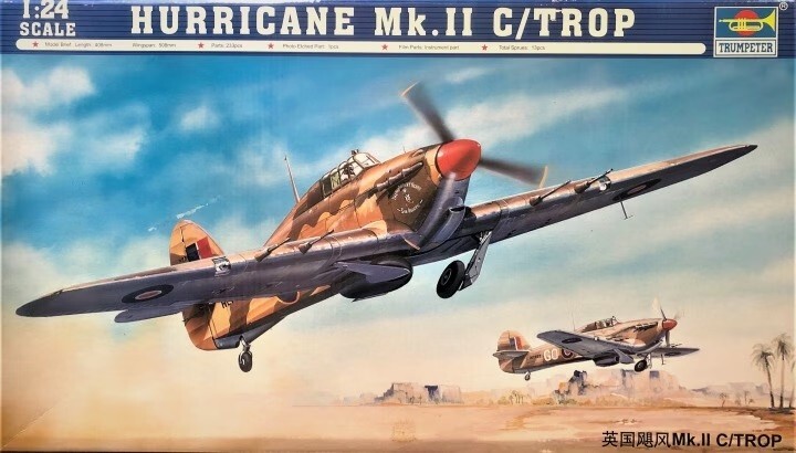 Trumpeter 02416 1:24th scale Hurricane Mk.II C/Trop