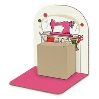Itenga Geldgeschenk Verpackung Gutschein NäHmaschine Zum Aufstellen Geschenkbox