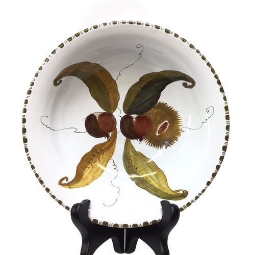 VTG Ceramiche D’Arte Trinket Dish Bowl Handpainted Fruit - Picture 2 of 10