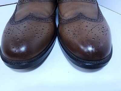 Bass Flex Step Mens Leather Wingtip Slip Resistant Dress  display picture 3