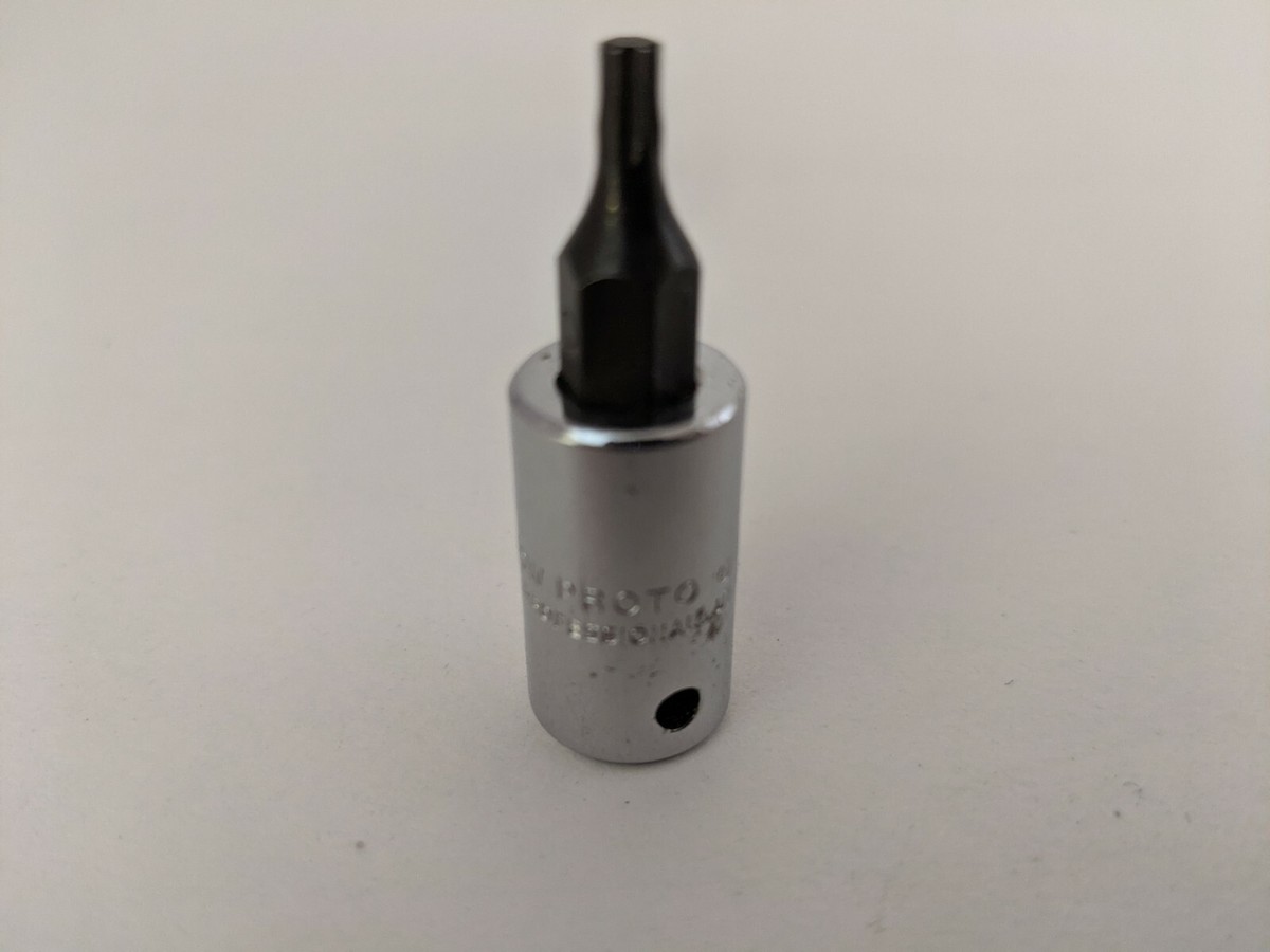 pote47　10/31まで PROTO #4739-10W Socket Bit, Steel, 1/4 in, TpSz T10 | eBay