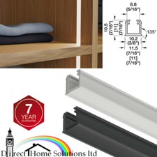 Hafele 1101 Loox 5 Plastic Profile, Recess Mounting LED Flexible Strip Lights