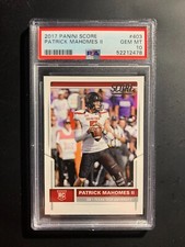 PATRICK MAHOMES II 2017 PANINI SCORE #403 ROOKIE RC CHIEFS PSA 10 GEM MINT (#3)