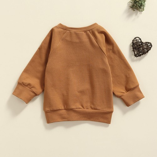 Toddler Infant Boys Girls Clothes Pullover Letter Hooded Sweatshirt Tracksuit - Picture 10 of 14