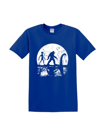 T-Shirt S to 2XL 3XL -BIGFOOT Unicorn Nessy UFO Alien MOON Adult - Picture 3 of 54