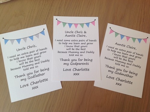 Personalisierte Gedichtkarte Danke, dass du meine Patin bist Pate Paten - Bild 1 von 4