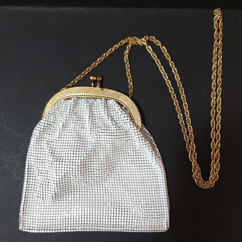 👛 Vintage Atelier Munch evening cocktail bag - White w Gold hardware-W. Germany