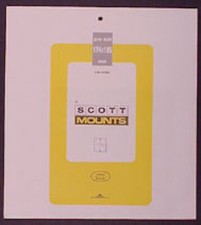 Scott/Prinz Pre-Cut Souvenir Sheets Small Panes Stamp Mounts 174x185 #998 Black