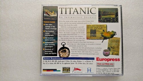 Titanic An Interactive Journey (PC Windows 1996) Edición Caja Grande - Imagen 7 de 9