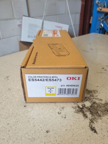 Genuine Oki 46490625 Yellow Toner for ES5442 / ES5473 Brand New