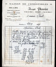 CHAMBERY (73) HOUSE OF EDIBLES / FISH LAKE "Joseph PERRIER" in 1949