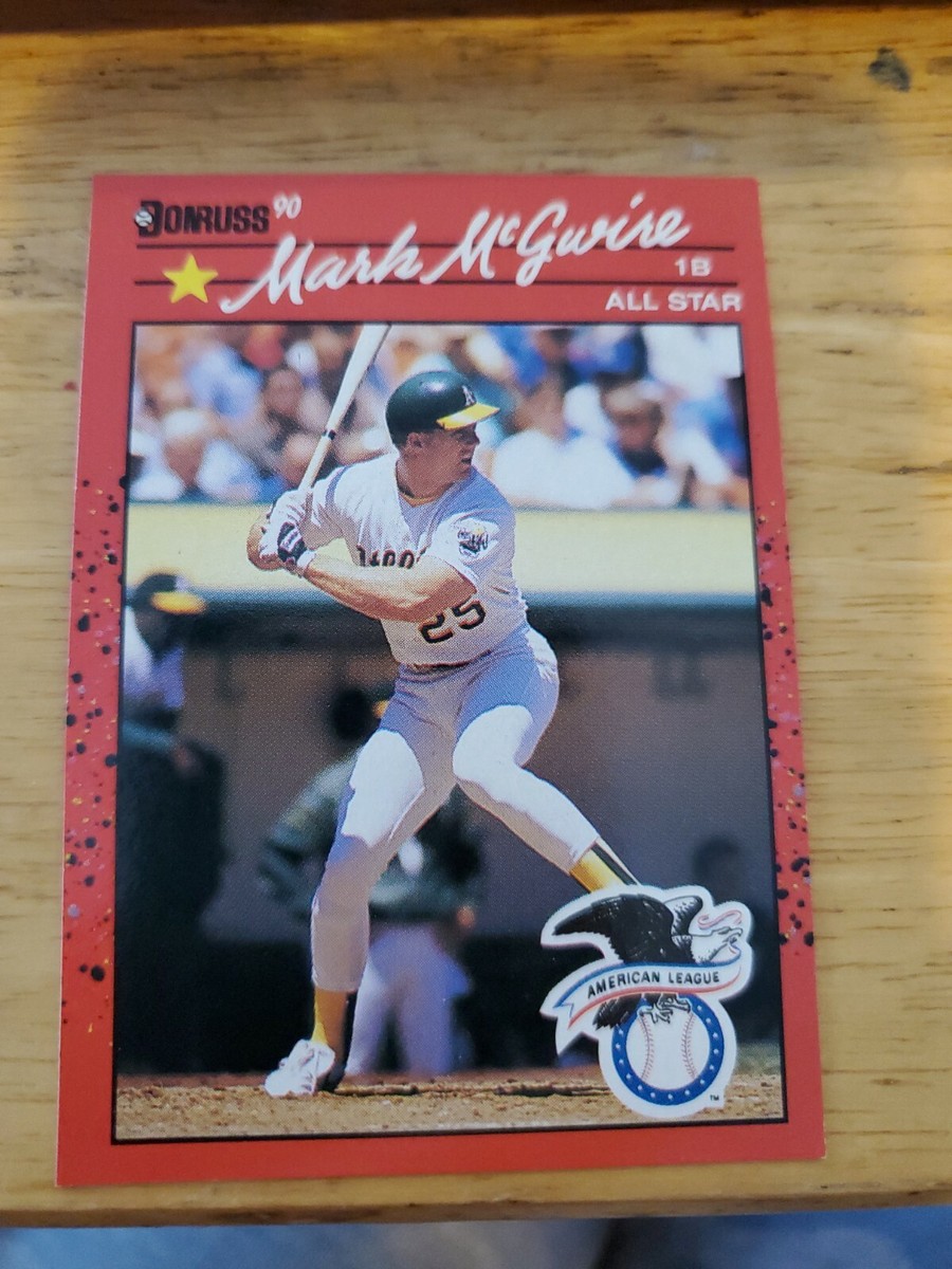 Carte De Baseball 1989 Donruss Mark McGwire #95 - Erreur D'impression - Rare - Non Gradée