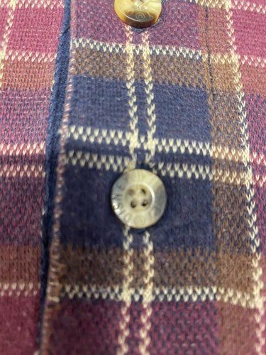 RARE Vintage XXL The Disney Catalog Mickey Outdoors Polo Plaid Long Sleeve FLAW - Picture 10 of 16