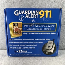 Guardian Alert 911 MEDICAL ALERT System Base & Voice Pendant LogicMark #30911