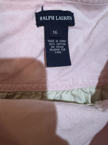 Ralph Lauren girls uniform skirt beige size 16 - Picture 2 of 2