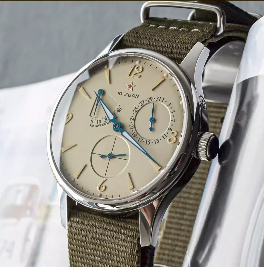 40mm Classic SEAGULL 1963 Sapphire Luminous Mechanical Watch Champagne Dial New - Image 2 of 4