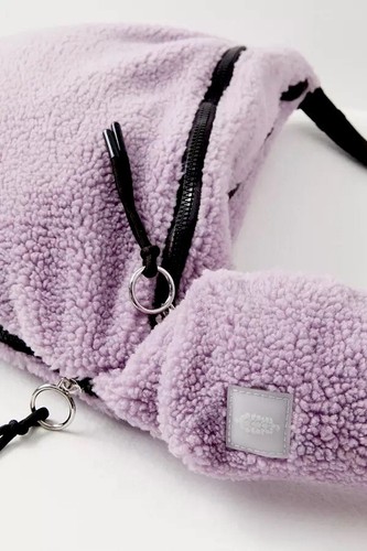 NWT FP Movement Overachiever Sherpa Messenger Crossbody Bag Lavender - Picture 3 of 4