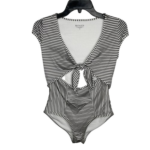 ATHLETA WOMEN 384032 PIHA ONE PIECE SWIMSUIT $108 NWT Small FRENCH