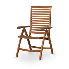 KHG Klappstuhl Eukalyptusholz geölt wetterfest Belastbarkeit 110 kg