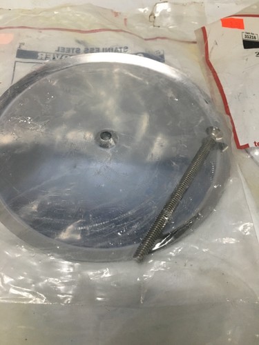 Sioux Chief Wandreinigungsabdeckung 6-1/2" Schraube Silber Chrom (S11) - Bild 4 von 4